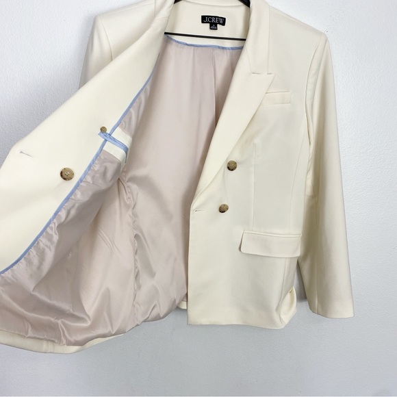 J. Crew Double Breasted Blazer in Italian Stretch Merino Wool Blend - Picture 7 of 13